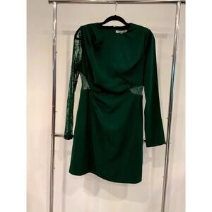 Elegant OneOneSix Green Lace Sleeve Dress